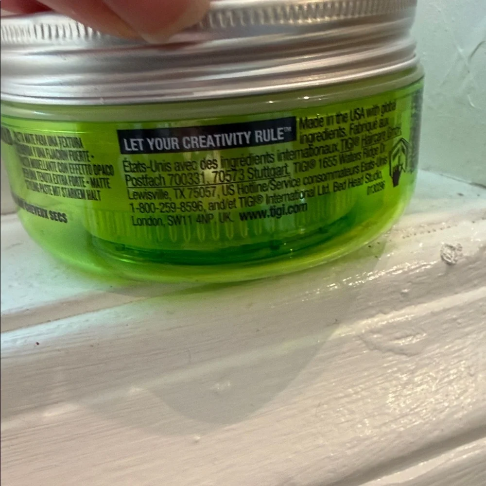 TIGI Bed Head Manipulator Matte Styling Paste - Bright Green & Silver